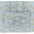 thumbnail image 5 of Boho Fabric Storage Basket, Quilted Floral Print Fabric Storage Basket with Reinforced Handles, Collapsible Quilted Laundry Basket Organizer Bin for Bedroom Closet Home Decor Car Storage Picnic,L, 5 of 14