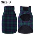 thumbnail image 2 of Ropa para perros, chaleco a cuadros de algodón para mascotas, ropa cálida gruesa con Velcro para perros MFZFUKR s, 2 of 5