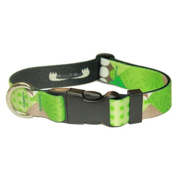 Strapworks ACDL1M 1 W inch Adjustable Deluxe Line Dog Collar Medium