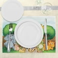 thumbnail image 3 of Ambesonne Zoo Place Mats Set of 4, Playful Outdoors Animals, Standard Size, Multicolor, 3 of 6