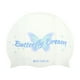 thumbnail image 1 of Gorro de natación impermeable de mariposa de silicona 1 Pc Blanco Azul, 1 of 5