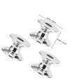 thumbnail image 2 of FESTFENDS 10Ud Pomos Para Muebles De Vidrio Aluminio Plateado Ideales Para Cocinas Y Armarios, 2 of 8