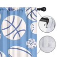 thumbnail image 4 of Blackout Kids Curtains,Baseball Football Pattern Childrens Insulated Curtains Set Of 2,Bedroom Essentials,Toddler Room Decor 42"x84", 4 of 5