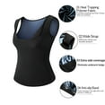 thumbnail image 3 of Womens Heat Trapping Pullover Sweat Enhancing Vest Gather Chest Sauna Tank Top Workout Gym Shapewear, 3 of 5