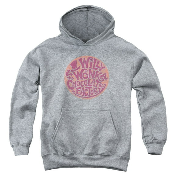 Willy Wonka And The Chocolate Factory - Circle Logo - Youth Hooded Sweatshirt - X-Large