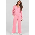 thumbnail image 7 of Lounge Sets For Women 2025 Half Zip Sweatshirt And Wide Leg Sweatpant 2 Piece Outfits Sweatsuit Tracksuit, 7 of 7