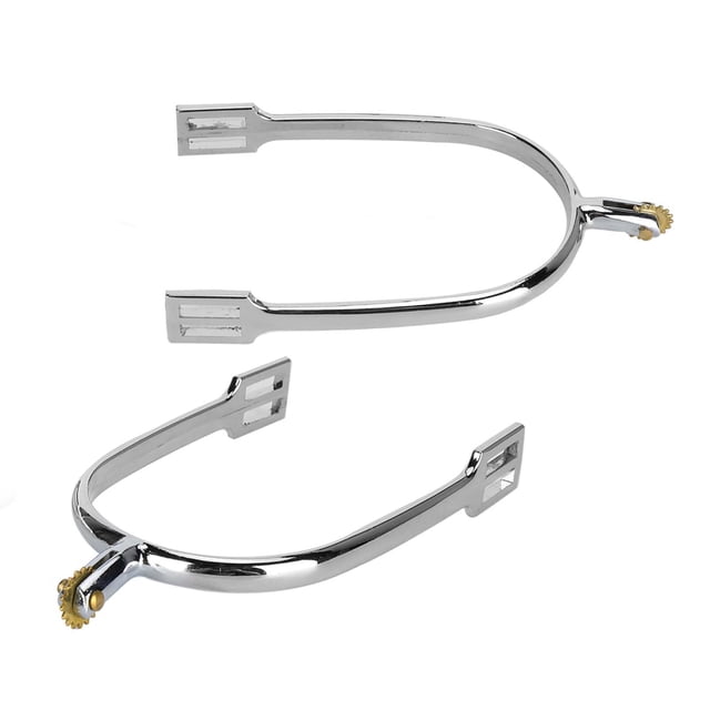 Horse Spurs, Zinc Alloy Material Erosion Spurs Spurs with Rotatable Copper Riding Horse Accessory Exquisite Workmanship, Practical a pair