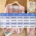 thumbnail image 2 of Fesfesfes Women's Embroidered Shirt Label-Collar 3/4 Loose Flowy Puffed Sleeves Lightweight Breathable Fabric for Casual Fall Summer Wear(Pink#4,M), 2 of 2