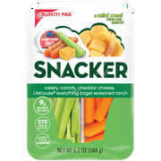 Crunch Pak Snack with Celery, Carrots, Cheese and Ranch to Dip