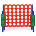 thumbnail image 6 of Redsmile Jumbo 4-to-Score Giant Game Set with 42 Jumbo Rings and Quick-Release Slider-Blue Blue - Outdoor Backyard Lawn Party Game for Kids Adults, 6 of 11