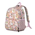 thumbnail image 2 of Llama Pattern Student Backpack – Cute Cartoon Alpaca Design with Kawaii Elements, Lightweight and Durable for School, 2 of 6