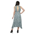thumbnail image 2 of Moomaya Printed High-Low Style Sleeveless Dress For Women With Halter Neck, 2 of 5