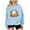 #128-Blue, variant on Neewe Halloween Sweatshirts for Women Hoodies Oversized Crewneck Tops Sweaters Comfy Fall Winter Outfits Clothes 2025 Fashion