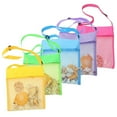 thumbnail image 3 of JoyMoreHome Colorful Mesh Beach Bags - Sea Shell Bags with Adjustable Carrying Straps, 3 of 3