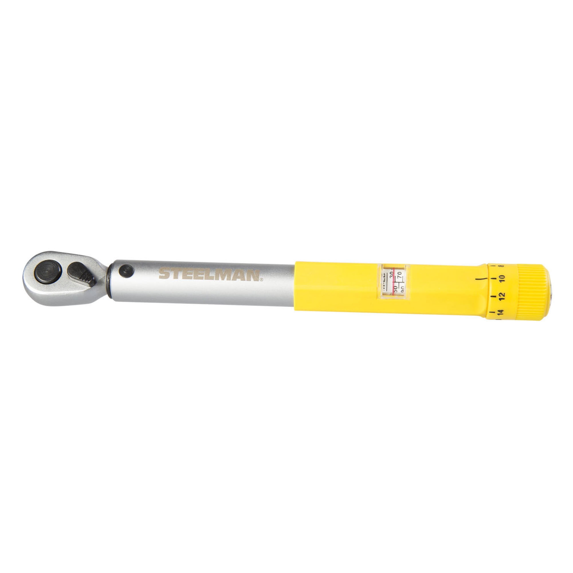 STEELMAN 96249 1/4-Inch Drive Micro-Adjustable Torque Wrench, 30-150 Inch-Pounds