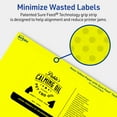thumbnail image 5 of Avery Printable Rectangle Labels, Neon Yellow, 3" x 5", 60ct, 5 of 11