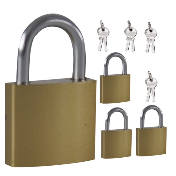 4 Pcs Brass Padlock Locks for Drawers Lock for Locker Backpack Locks Security Padlock Pad Lock