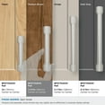 thumbnail image 3 of Amerock Faraday 3-3/4 inch (96mm) Center-to-Center Satin Nickel Cabinet Pull, 3 of 6