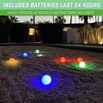 thumbnail image 4 of GoSports 85mm LED Bocce Ball Game Set | Includes 8 Light Up Bocce Balls (8.5oz Each), Pallino, Case and Measuring Rope, 4 of 4
