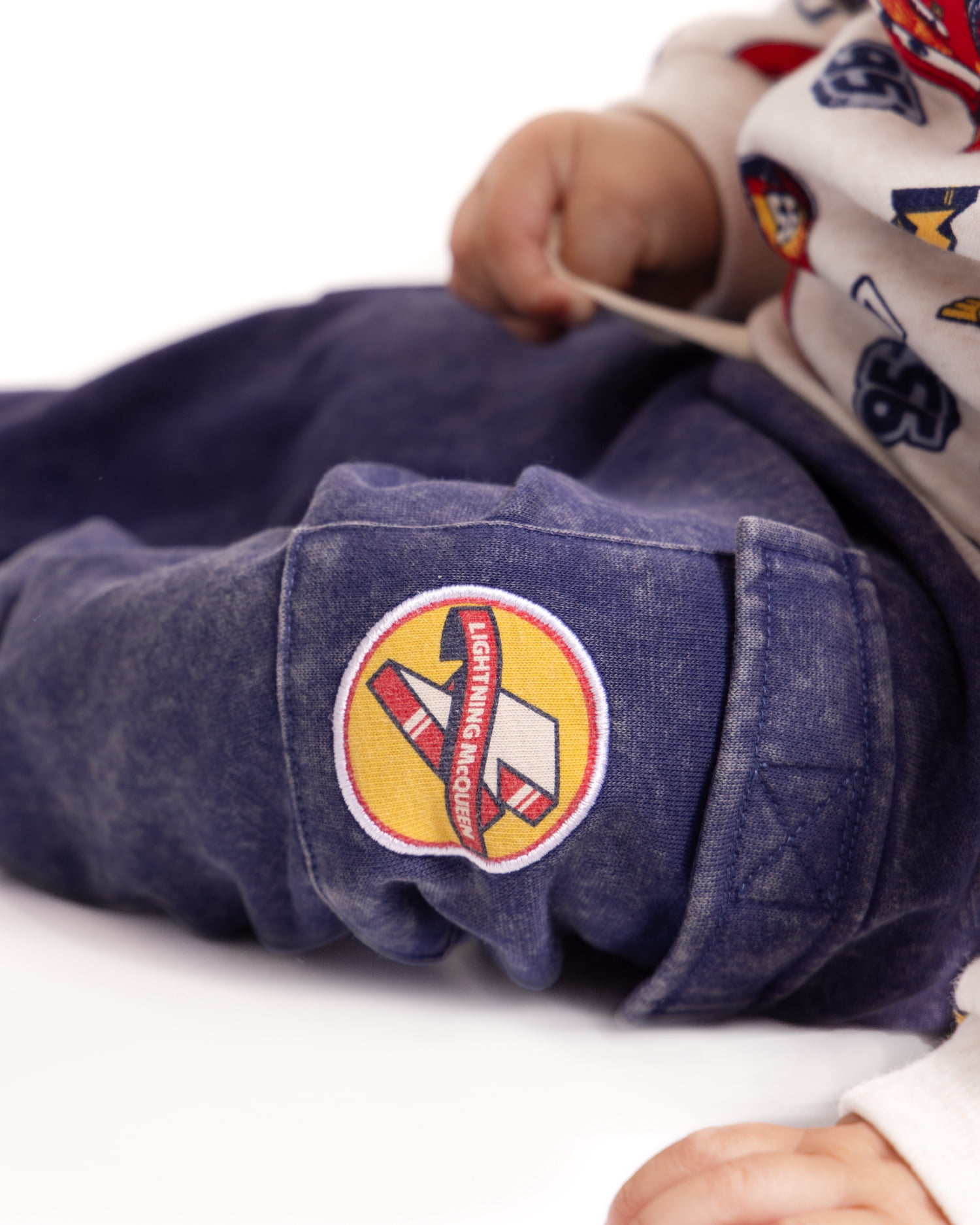 Pixar Cars Baby Boys' Crewneck Sweatshirt and Cargo Joggers Set, 2-Piece, Sizes 0/3M-24M