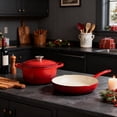 thumbnail image 5 of CAANNASWEIS 7 Piece Cast Iron Cookware Set, Pre-Seasoned Heavy Duty Pots and Pans Collection for Home Kitchen, Induction Compatible, 5 of 10
