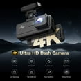 thumbnail image 3 of REDTIGER A8 Dash Cam Front and Rear, with AI-Powered Driver Assistance, 3.18" IPS Touch Screen 4K Car Camera,include 64GB Card, Built-in GPS, Super Night Vision, 24H Parking Monitor, G-Sensor, 3 of 12