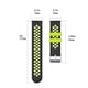 thumbnail image 2 of Silicona Deportes Correa transpirable Reemplazo de banda de reloj inteligente para Xiaomi Mi Watch, Negro Cian 5.5-8.5 pulgadas 18 mm Guardurnaity EL2325-04B, 2 of 2