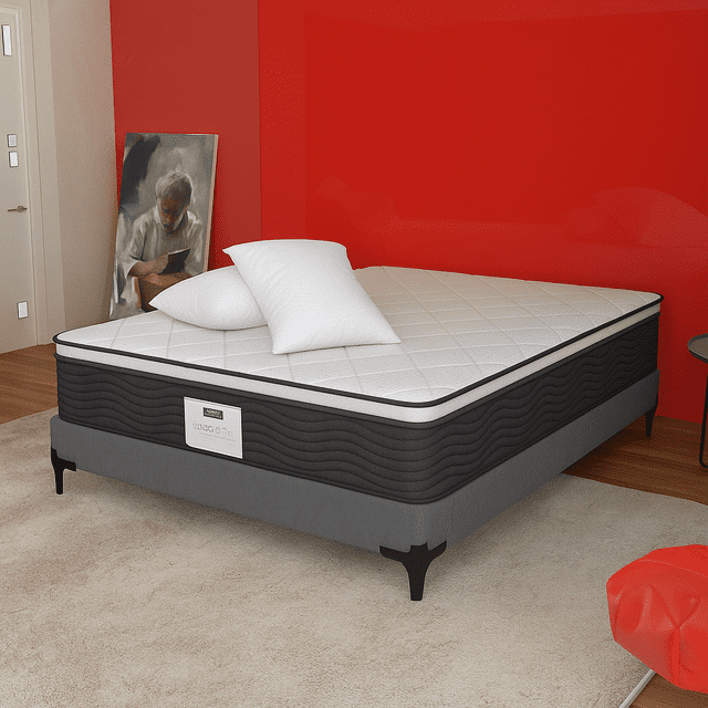 Colchón King Size Restonic Sognare Con Almohada y Sábana King Size Std