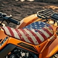 thumbnail image 4 of Uorisanigo Seat Cover for Atv, Breathable Vintage American Flag Four-Wheeler Seat Cover Protective Compatible with Honda Rancher 420 for Comfortable Long-Distance Riding Easy to Install and Clean, 4 of 7