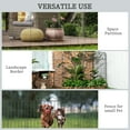 thumbnail image 6 of Outsunny Garden Fencing for Border Edging, Decor 11.5', 4 Pack, Square Vines, 6 of 10