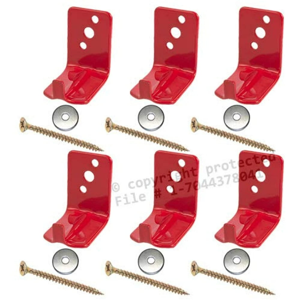 (Lot of 6) Fire Extinguisher Bracket, Wall Hook, Mount, Hanger
