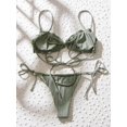 thumbnail image 3 of Maillot de Bain Bikini Triangle à Volants Froncé, 3 of 5