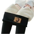 thumbnail image 1 of Gibobby Leggings Afelpados Tight Warm Sign Leggings mujer Winter Cat Pantalones gruesos Pantalones Pantalones terciopelo（Negro， XXL), 1 of 5