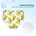 Cauagu Corn On The Cob Print Brief Underwear,Stretch Cotton Panties for