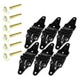 6 Set x Transglobal Mild Steel Roll Up End Hinge (Black)+Nylon (2.00