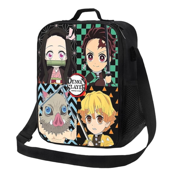 Demon Ta-njiro Slay-er Portable Lunch Bags Tote Bag Insulated Lunch Boxes Picnic Beach Work
