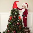thumbnail image 2 of Christmas-Gnomes Hat Tree Topper - Santa Hat Bush Kit with Nose and Gloves, Large Swedish Scandinavian Tomte Plush Ornaments Decor for Xmas Holiday Party Home Decorations, 2 of 6