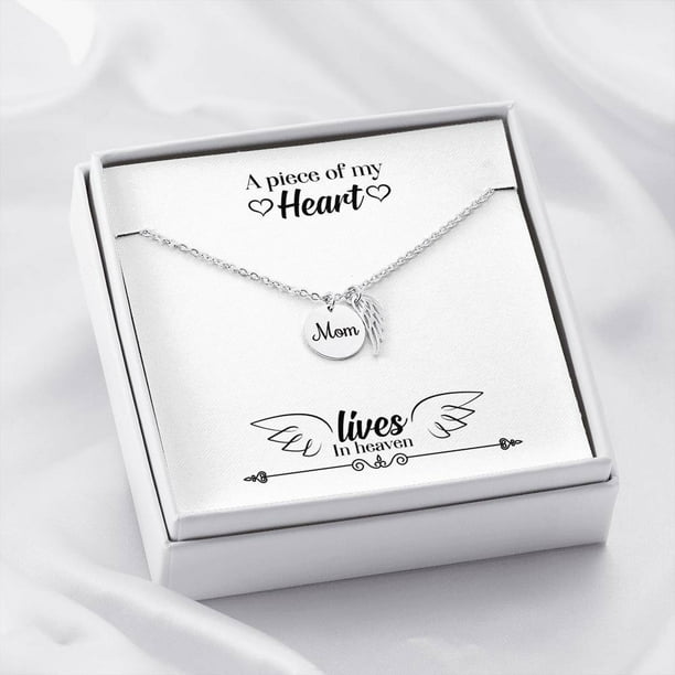 My mother wears necklace in her deals