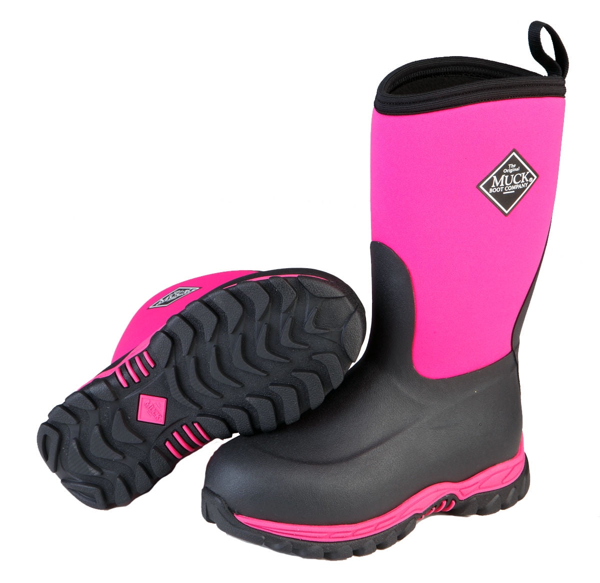 pink steel toe rubber boots