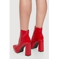 thumbnail image 3 of Women's Side Zip Pointy Toe Block Heel Booties, 3 of 3