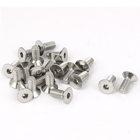 

Uxcell M5x12mm Stainless Steel Hex Socket Flat Head Countersunk Bolts Screw (20-pack)
