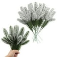 thumbnail image 2 of Christmas Greenery，Christmas Tree Picks，Pine Branches Faux Stems Picks Picks For Christmas Picks 24 PCS Artificial Branches Christmas Tree Filler Branches Christmas DIY Decorating Christmas DIY, 2 of 9