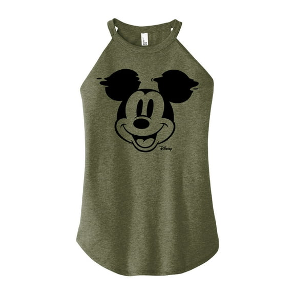 Disney - Mickey & Friends - Glitch - Juniors High Neck Tank Top