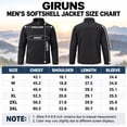 thumbnail image 7 of GIRUNS Men's Jacket Lightweight Softshell Zip Up Windbreaker Outdoor Casual Hiking Coat Black L, 7 of 7