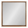 thumbnail image 2 of Kate and Laurel Hutton Rustic Wood Square Mirror, 30" x 30", Natural, Modern Farmhouse Wall Display, 2 of 8