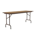 thumbnail image 3 of Correll Pc2460P-06 Solid Plywood Core Folding Tables Fixed Height- Med Oak, 3 of 4