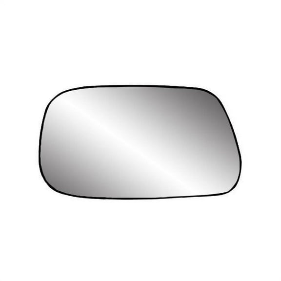 88176 - Fit System Driver Side Non-heated Mirror Glass w/ backing plate, Toyota Camry Sedan 02-06, 4 1/ 16" x 6 13/ 16" x 6 9/ 16" (Japan Built)