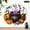 10x10in, variant on Creowell Purple Smoke Cauldron Pumpkin Witch Hat Bat Silent Non Ticking Round Wall Clock Battery Operated (AA Not Included), Silent Mechanical Movement Lobby Corridor Dining Room Bedroom Office