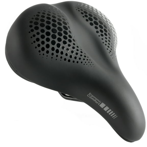 Delta Cycle Memory Foam Padded Comfort Saddle Large, Black