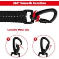 thumbnail image 4 of Long Dog Leash 10 FT: Heavy Duty Rope Leashes for Dogs Training with Swivel Lockable Hook Reflective Threads Bungee and Padded Handle - Dog Lead for Large Small Medium Dogs Outside Walking Hiking Red, 4 of 6